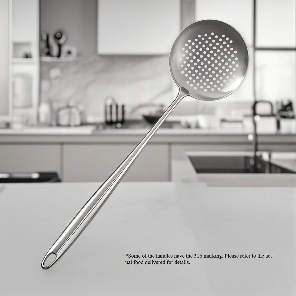 316 Stainless Steel Wok Spatula Metal kitchen utensils Slotted Turner Spoon Ladle Cooking Tools Utensil Set Kitchen Accessories