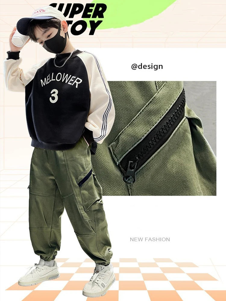 Kid's Cotton Pocket stylish Pants