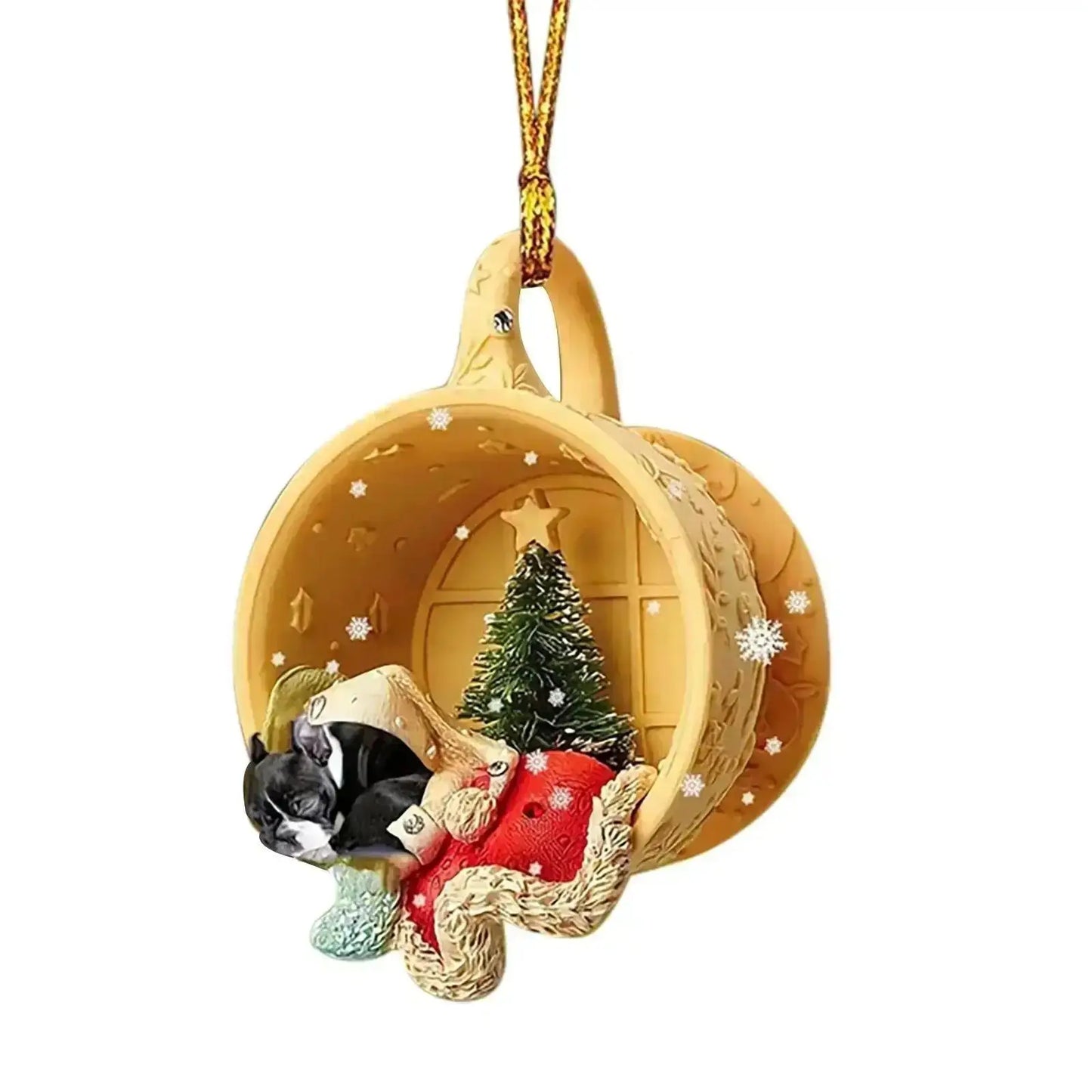 Christmas Tree Pendant Dog Animal Drop