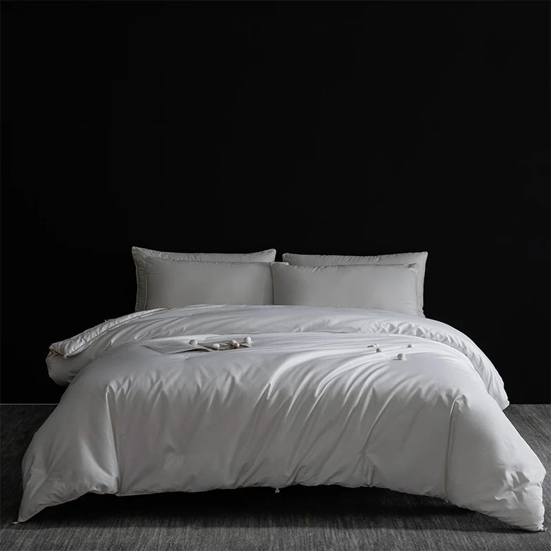Spring Goose Down Comforter: Hypoallergenic 800FP, Tight-Woven Fabric, No Leakage, Full Size