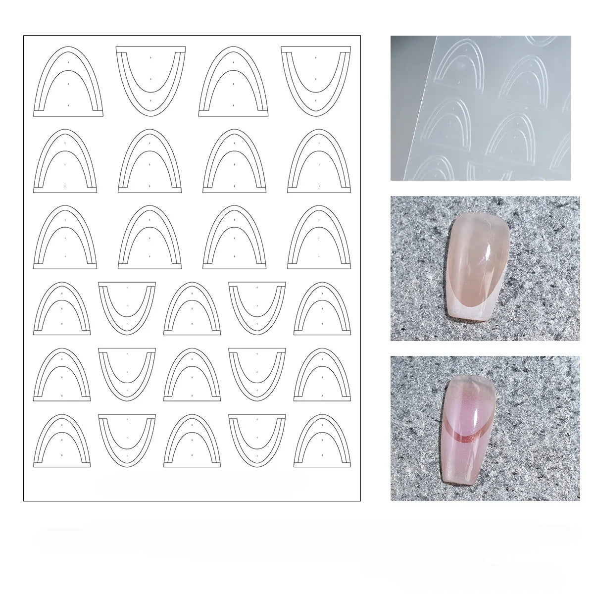Hollow Lace  Self-Adhesive Nail Stickers