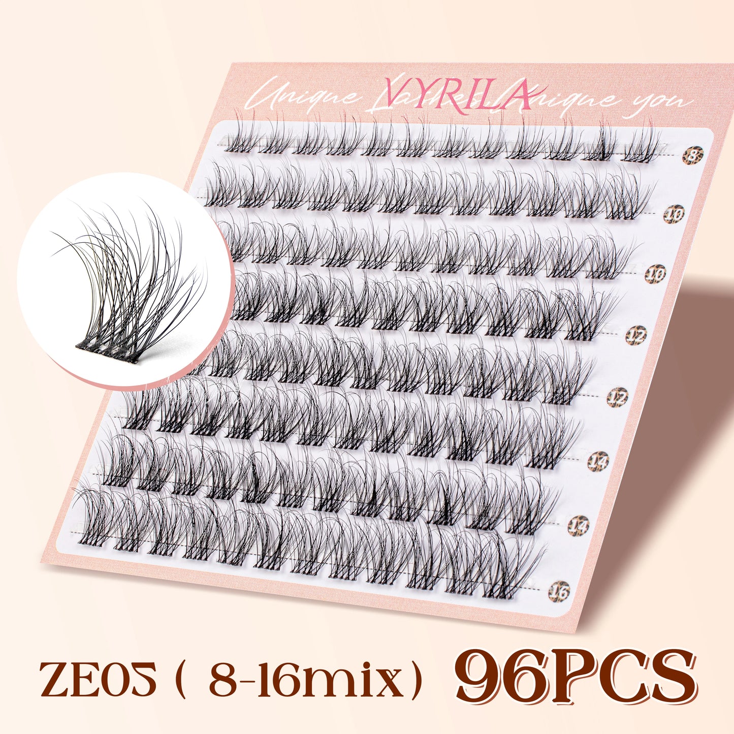 Fiber Eyelash Clusters