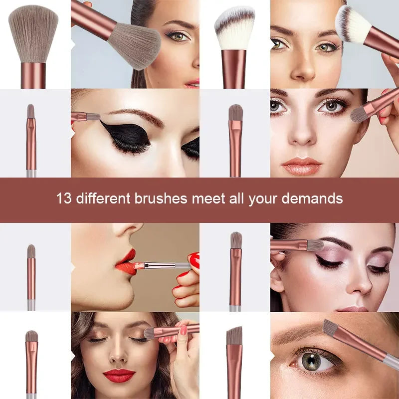13Pcs Makeup Brushes Set