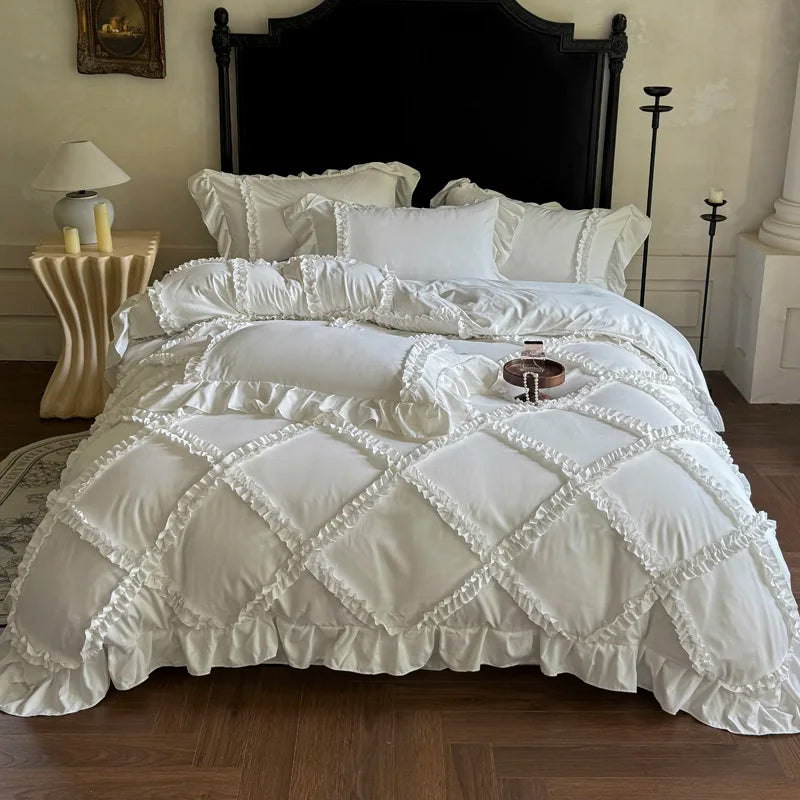 Princess Style Ruffles Bedding Set