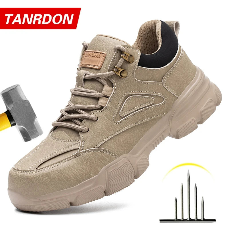Men Steel Toe Anti-smash Indestructible Shoes