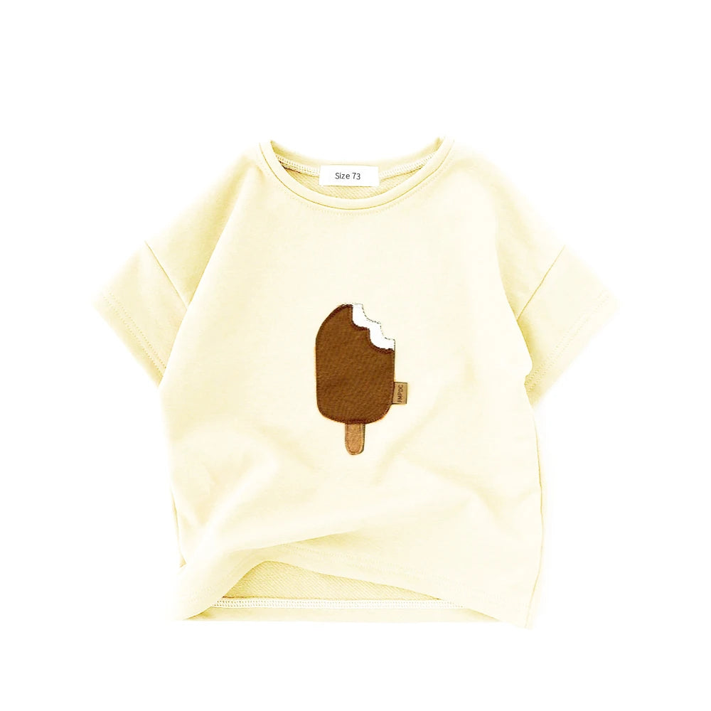 Pure Cotton Patch Popsicle Shirt