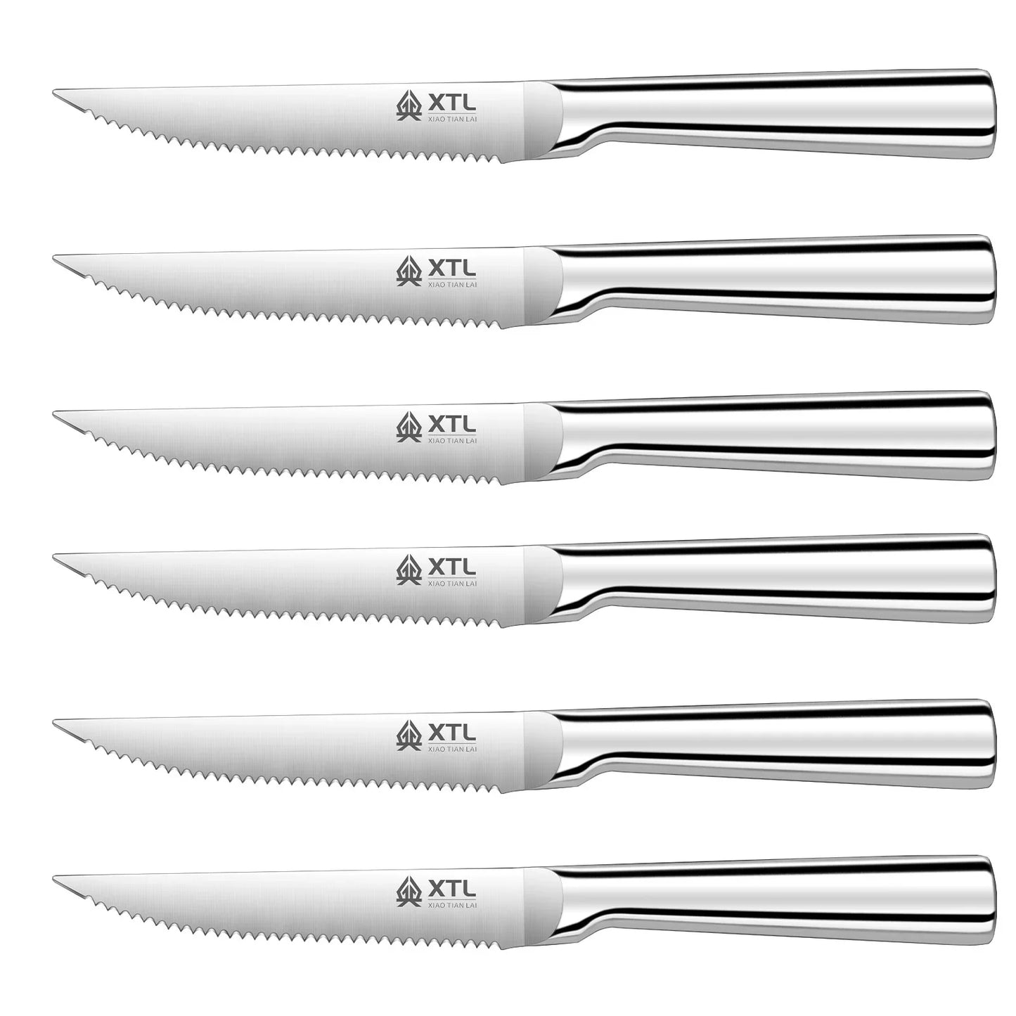 Steak Knife Cutlery Set - Knife, Fork and Spoon Set - Seiko Home Stainless Steel serrated steak cut - Kitchen Knife 4/6/8/pcs
