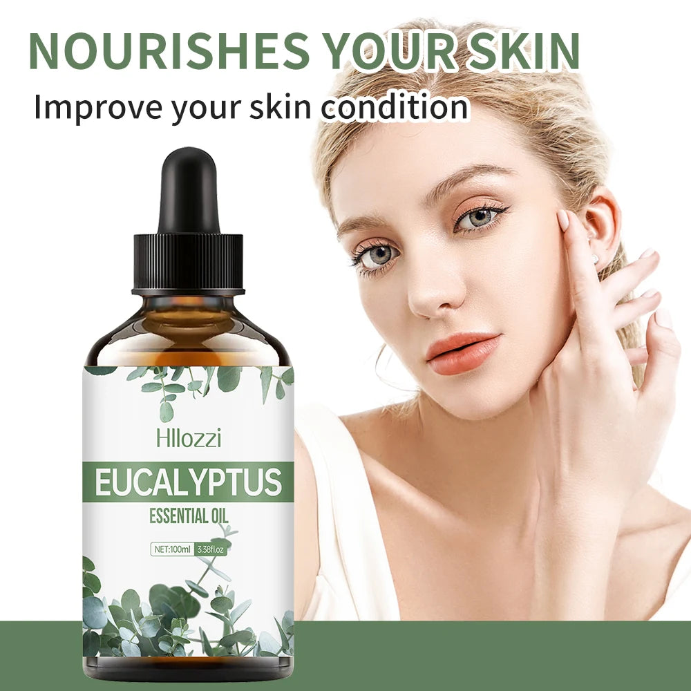 Eucalyptus plant essential oil face and body skin care