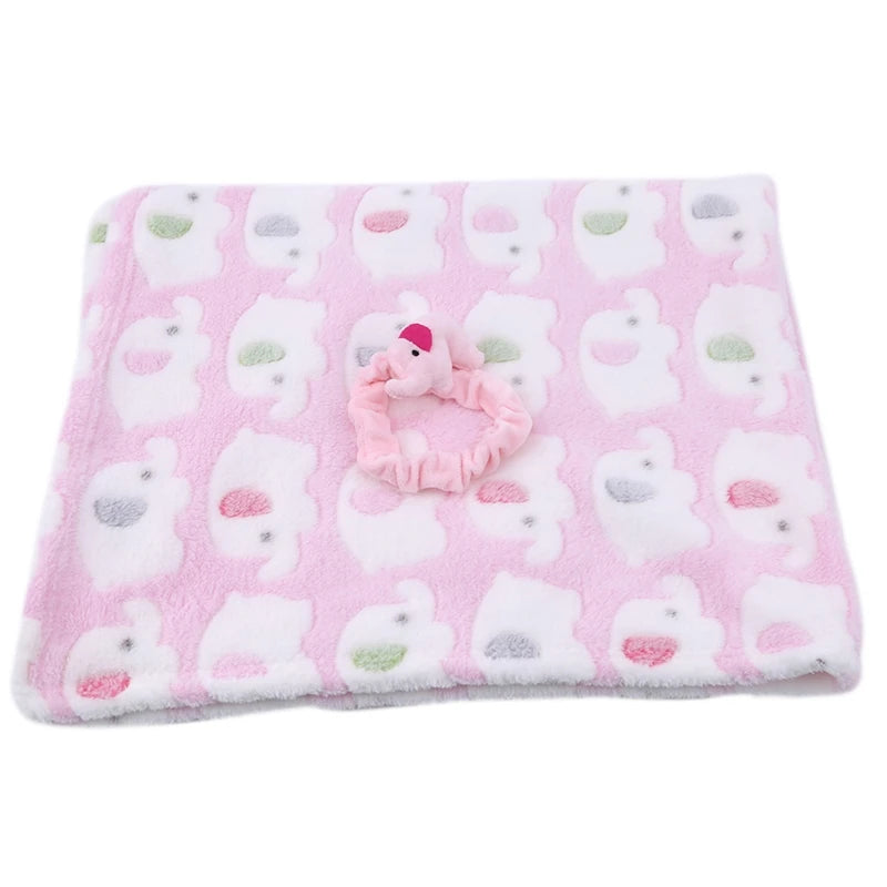Cartoon Baby Blanket Air Conditioning Quilt Velvet Pillow