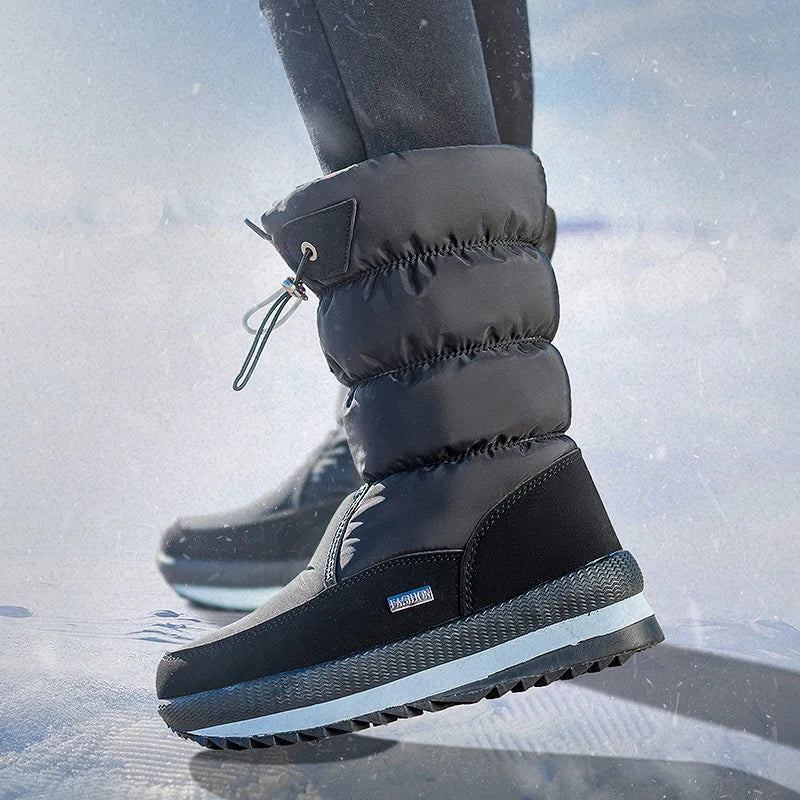 women's snow Warm Plush Mid-calf Boots