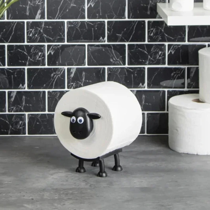 Cute Sheep Roll Paper Rack Bathroom Table Decoration