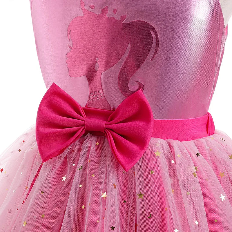 Girl's sequin bow princess dress