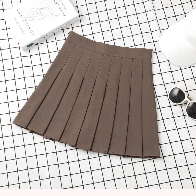 Women's Korean Style Skirt For School Girl Uniform