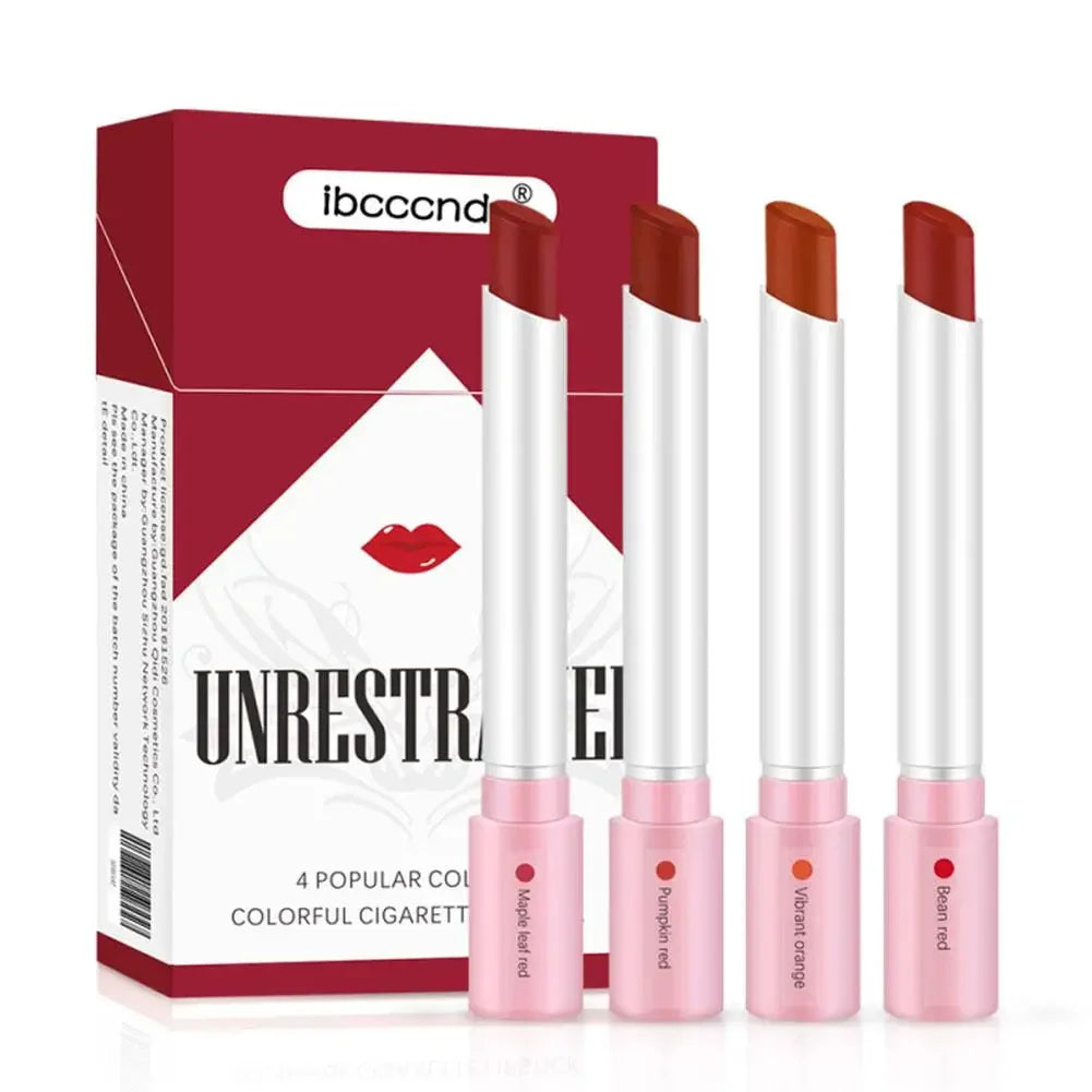 4 Colors Creative Cigarette Lipstick Set